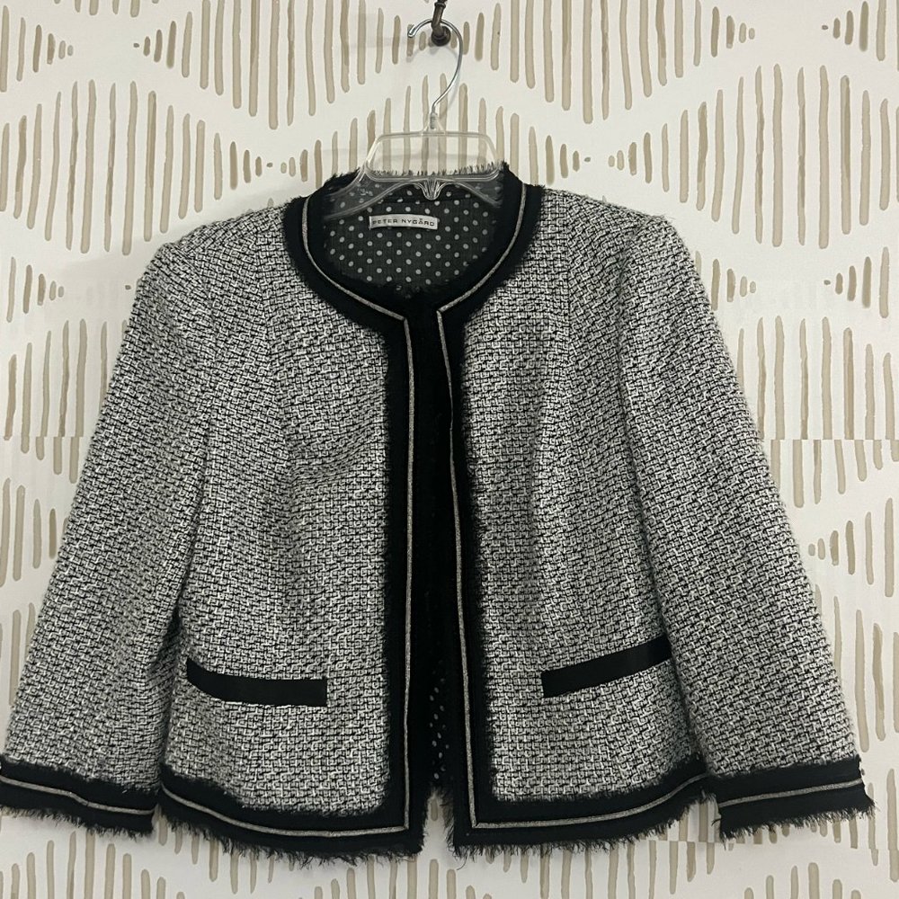 Peter Nygard Blazer, Black and White